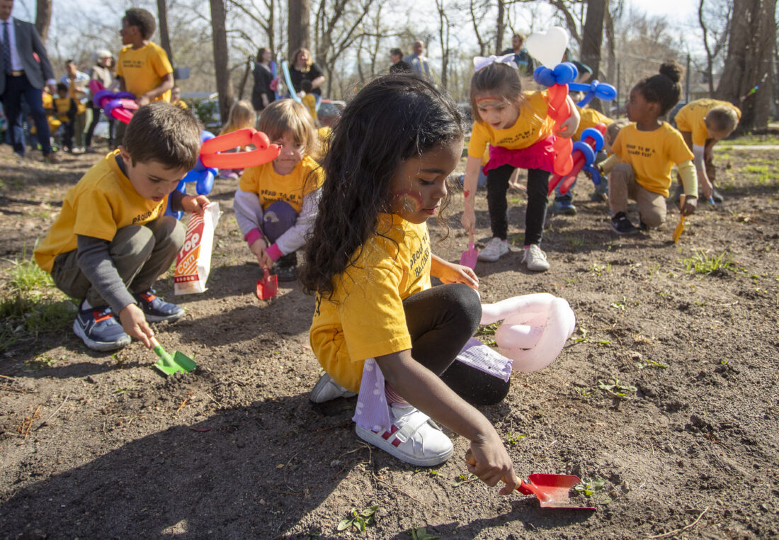 Gov. Laura Kelly and local leaders — and kids — help Ballard Center